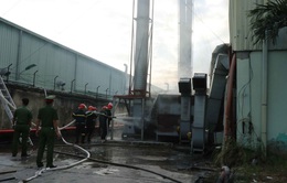 Cháy lớn tại cụm công nghiệp Khắc Niệm (Bắc Ninh), 3 công nhân bị thương