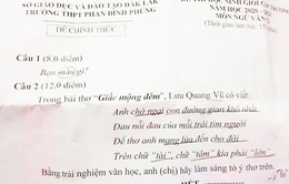 Xôn xao đề thi Văn chọn học sinh giỏi chỉ có 3 từ "Bạn màu gì?"