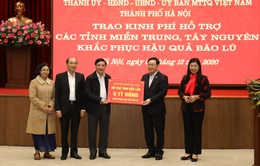 Hà Nội ủng hộ 91 tỷ đồng hỗ trợ đồng bào miền Trung, Tây Nguyên bị bão lũ