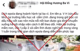 Phạt 12,5 triệu đồng nam thanh niên tung tin Hà Nội có thêm "dịch epola"