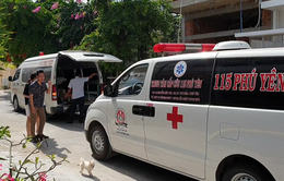 Sập giàn giáo ở Phú Yên khiến 4 người bị thương
