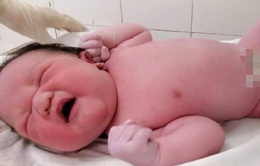 Bé sơ sinh ở Hà Nội vừa chào đời nặng 5.3kg