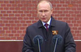 Gần 80 cựu binh Nga dự lễ duyệt binh được ngồi cùng Tổng thống
