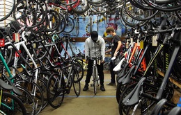 Sau giấy vệ sinh, xe đạp đang “đắt như tôm tươi” tại Mỹ
