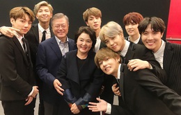 BTS làm nên lịch sử âm nhạc, Tổng thống Moon Jae In chúc mừng