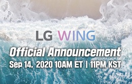 LG Wing sẽ trình làng tại sự kiện livestream ngày 14/9