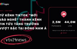 vtv24news - Từ kênh TikTok "mới vào nghề" thành kênh tin tức tăng trưởng vượt bậc tại Đông Nam Á