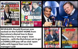 Báo châu Âu nói gì về quyết định sa thải HLV Ronald Koeman
