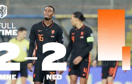 Hoà Montenegro, ĐT Hà Lan chưa thể giành quyền dự VCK World Cup 2022