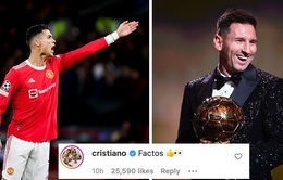 Cristiano Ronaldo gây tranh cãi với động thái mới nhất trên mạng xã hội