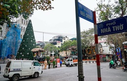 Cấm đường khu vực xung quanh Nhà Thờ Lớn, hồ Hoàn Kiếm từ chiều nay (24/12)