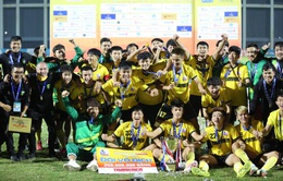 Thắng kịch tính U21 Hà Nội, HVBĐ Nutifood vô địch Giải bóng đá U21 Quốc gia 2021