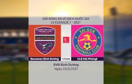 VIDEO Highlights: Becamex Bình Dương 1–0 CLB Sài Gòn (Vòng 5 LS V.League 1-2021)