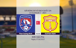 VIDEO Highlights: Than Quảng Ninh 0-1 CLB Nam Định (Vòng 11 LS V.League 1-2021)