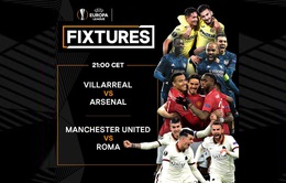 Lịch thi đấu bán kết Europa League đêm nay: Villarreal - Arsenal, Man Utd - Roma