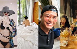 Dàn diễn viên Việt tuần qua: Đình Tú khoe ảnh giường chiếu, Lương Thu Trang đăng ảnh bikini thèm đi chơi
