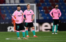 Hoà Levante, Barca hụt hơi trong cuộc đua vô địch La Liga với Real và Atletico