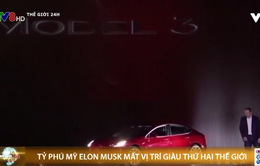 Tỷ phú Elon Musk mất vị trí giàu thứ hai thế giới