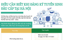 [Infographic] Điều cần biết khi đăng ký tuyển sinh đầu cấp tại Hà Nội