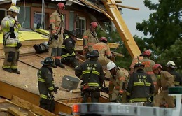 Lại xảy ra sập tòa nhà ở Mỹ khiến 1 người bị mắc kẹt, nhiều người bị thương