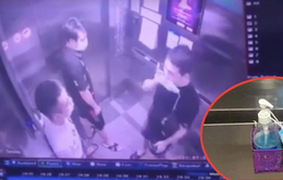 Nam thanh niên Hà Nội khạc nhổ, vứt khẩu trang trong thang máy chung cư