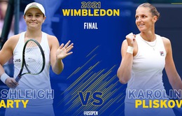 Barty và Pliskova vào chung kết Wimbledon 2021