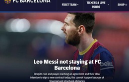 Sau 21 năm, Lionel Messi chính thức chia tay Barcelona