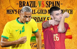 Brazil vs Tây Ban Nha: 18h30 hôm nay (7/8) trực tiếp trên VTV6, VTV9 và VTVGo | Chung kết bóng đá nam Olympic Tokyo 2020