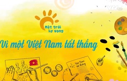 Bệnh nhi vẽ tranh, sáng tác văn học "Vì một Việt Nam tất thắng"