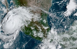 Bão Olaf mang theo gió mạnh, mưa lớn đổ bộ vào bang Baja California của Mexico