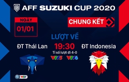 Chung kết lượt về AFF Cup 2020 | ĐT Thái Lan - ĐT Indonesia | 19h30 hôm nay (01/01) trên VTV5, VTV6