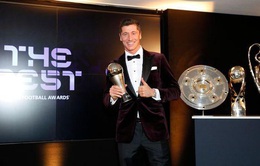 Lewandowski giành danh hiệu 'Cầu thủ xuất sắc nhất năm'