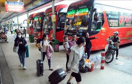 TP Hồ Chí Minh: Bến xe đông khách như mọi năm
