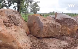 Tái diễn tình trạng khai thác đá trái phép