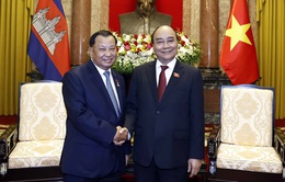 Chủ tịch nước tiếp Chủ tịch Thượng viện Campuchia