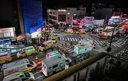 Chủ tịch nước Nguyễn Xuân Phúc gửi điện chia buồn vụ việc đau thương tại Thủ đô Seoul, Hàn Quốc
