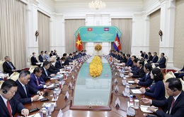 Thủ tướng Phạm Minh Chính hội đàm với Thủ tướng Campuchia