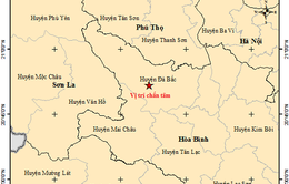 Động đất 3.9 độ tại huyện Đà Bắc, tỉnh Hòa Bình