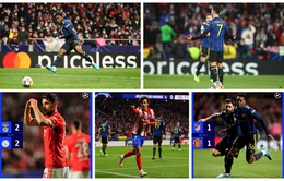 Kết quả vòng 1/8 Champions League sáng 24/2: Man Utd thoát thua trên sân Atletico Madrid, Benfica hoà kịch tính Ajax