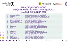 Công bố 20 đội thi xuất sắc tại Imagine Cup Junior Việt Nam 2022