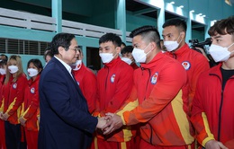 Thủ tướng động viên đoàn thể thao Việt Nam, kiểm tra công tác chuẩn bị SEA Games 31