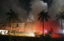 Hải Phòng: Cháy lớn thiêu rụi gần 1.000 m2 vuông nhà xưởng