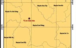 Tiếp tục thêm 2 trận động đất ở Kon Tum đêm 27/4