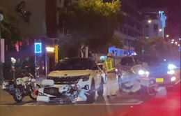 Thực hư thông tin "xe điên" tông đổ xe đặc chủng của CSGT