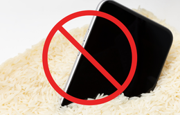 Dừng ngay việc cho điện thoại ướt vào thùng gạo