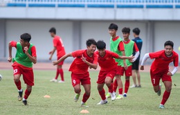 U16 Việt Nam hoàn thành buổi tập cuối cùng trước trận chung kết với U16 Indonesia