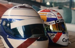 Max Verstappen và chiếc mũ để tri ân cha mình tại GP Hà Lan