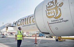 Emirates thử nghiệm máy bay chạy bằng 100% nhiên liệu hàng không bền vững