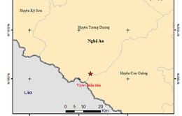 Lại xảy ra động đất ở Nghệ An