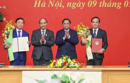 Công bố quyết định bổ nhiệm 2 Phó Thủ tướng Trần Lưu Quang và Trần Hồng Hà